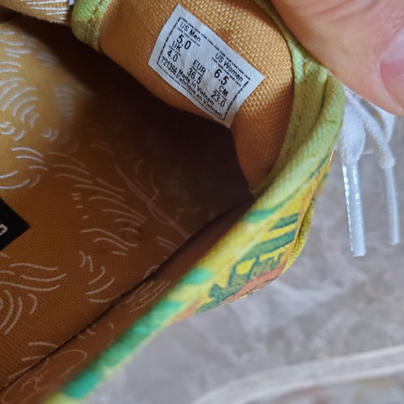 Vans Van Gogh Museum Sunflower Unisex Shoes Size M5 W6.5 - Picture 6 of 9